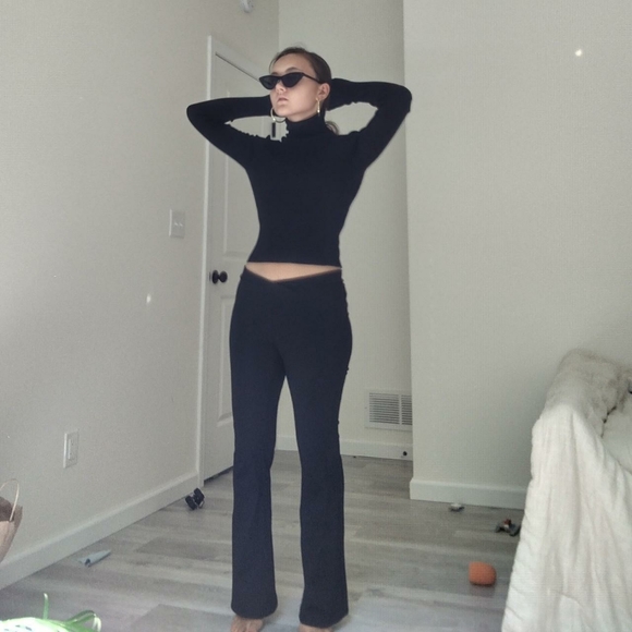 Urban Outfitters Pants - Urban outfitters black flared pants 0
